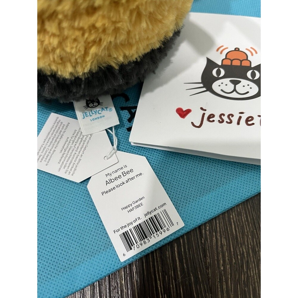 Jellycat Albee Bee Toy Plush Gift 100% Authentic NWT US SHIP FAST - Picture 6 of 9